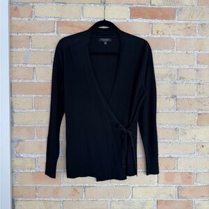 Banana Republic Black Crossover Cardigan